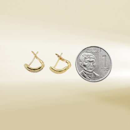 18K Tri-Color Earrings - Image 2