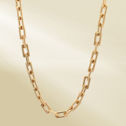 18K Yellow Gold Brand-Inspired Necklace - Image 4