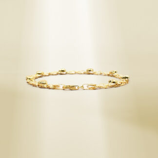 18K Yellow Gold Heart Design Bracelet