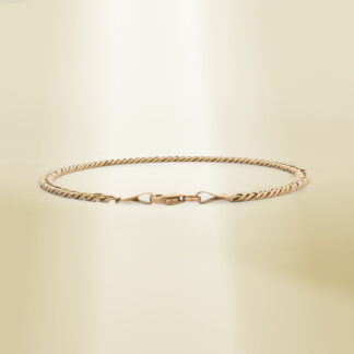 18K Yellow Gold Curb Chain Bracelet