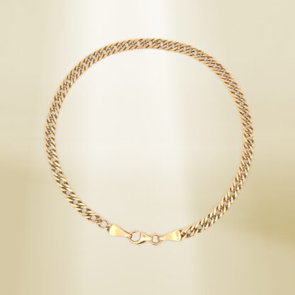 18K Yellow Gold Curb Chain Bracelet - Image 2
