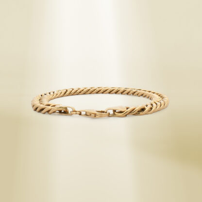 18K Yellow Gold Curb Chain Bracelet