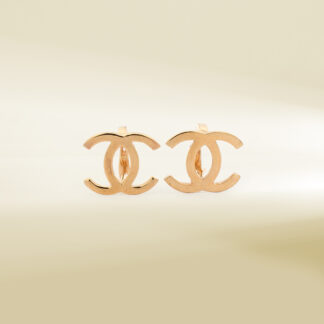 18K Yellow Gold Brand Inspired Earrings