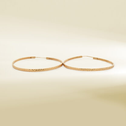 18K Yellow Gold Big Hoop Earrings