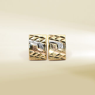 18K Tri-Color Earrings