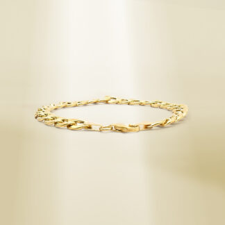 18K Yellow Gold Curb Chain Bracelet