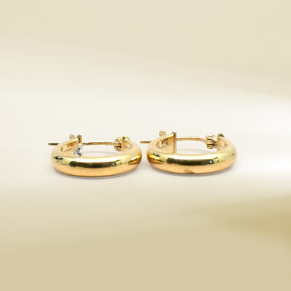 18K Yellow Gold Huggie Earrings