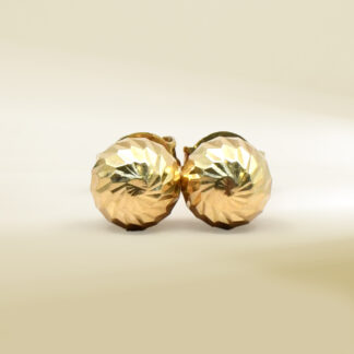 18K Yellow Gold Stud Earrings
