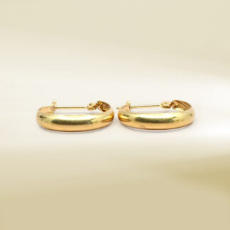 18K Yellow Gold Hoop Earrings