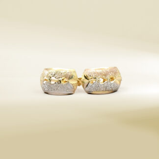 18K Tri-Color Earrings