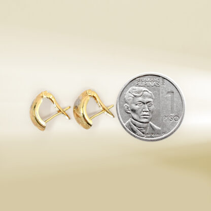 18K Two-Tone Earrings - Image 2