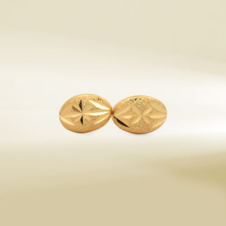 18K Yellow Gold Stud Earrings
