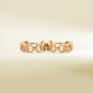 18K Yellow Gold Hoop Earrings