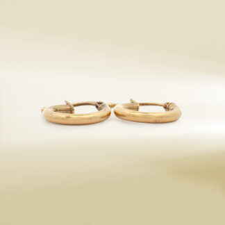 18K Yellow Gold Mini Hoop Earrings