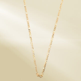 18K Yellow Gold Figaro Chain Necklace