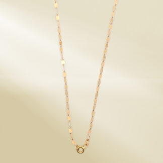 18K Yellow Gold Dancing Chain Necklace