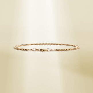 18K Yellow Gold Curb Chain Bracelet