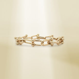 18K Yellow Gold Brand-Inspired Bracelet