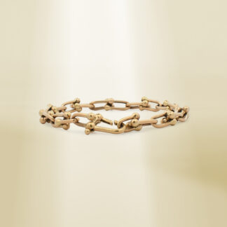 18K Yellow Gold Brand-Inspired Bracelet