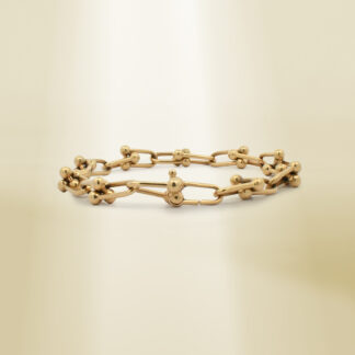18K Yellow Gold Brand-Inspired Bracelet