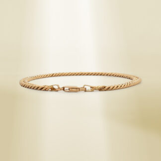 18K Yellow Gold Curb Chain Bracelet