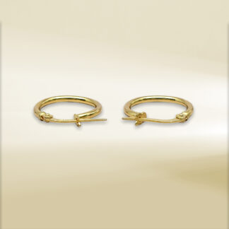 18K Yellow Gold Mini Hoop Earrings