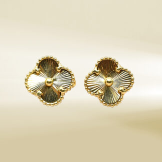 18K Yellow Gold Brand-Inspired  Earrings