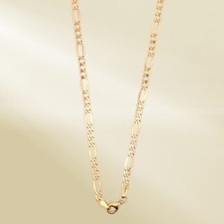 18K Yellow Gold Figaro Chain Necklace